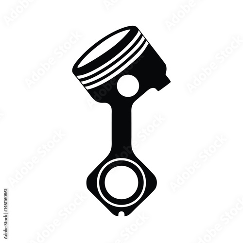 piston black silhouette 