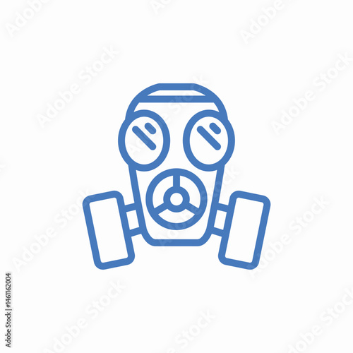 gas mask protection icon sign vector