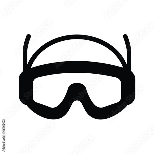safety goggles black silhouette 