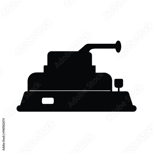 sander machine black silhouette