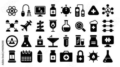 Product packaging concept with professional labeling design and laboratory testing visuals ideal for brand presentation and consumer product identity development