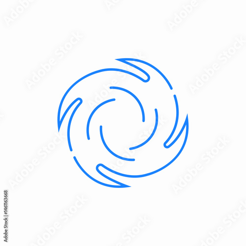 hurricane storm icon sign vector