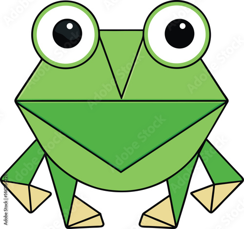 Geometric Green Frog