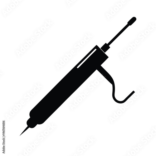 soldering iron black silhouette 
