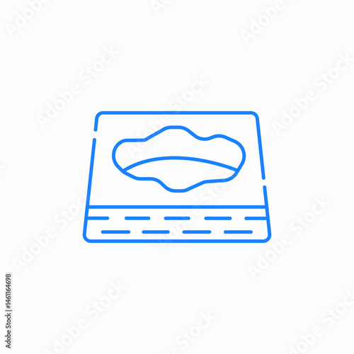 landslide view icon sign vector