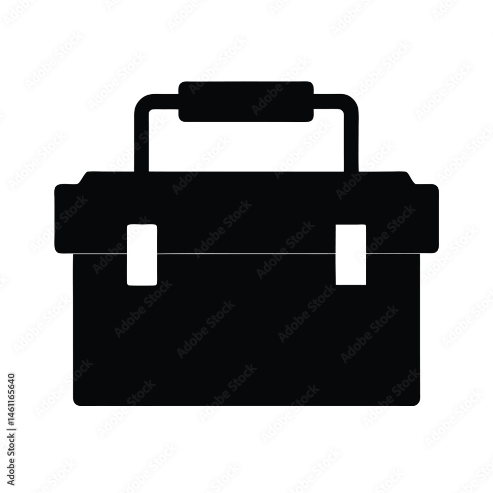 toolbox black silhouette toolbox black silhouette