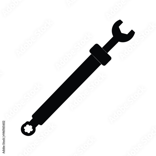 torque wrench black silhouette 