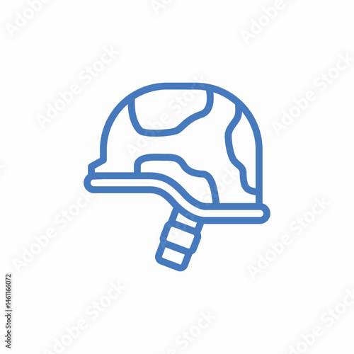 military helmet camouflage icon sign vector