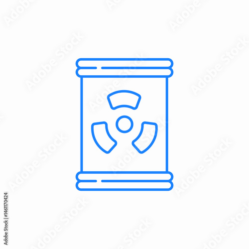 radioactive waste icon sign vector