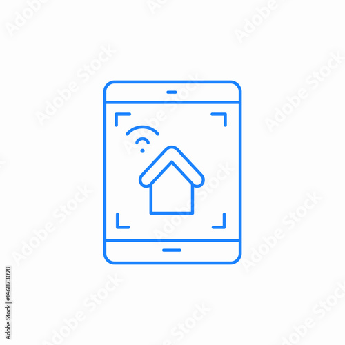 smart home icon sign vector