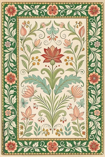 Vintage motif design, seamless pattern with flowers, seamless floral pattern with flowers, seamless floral pattern, seamless pattern with leaves