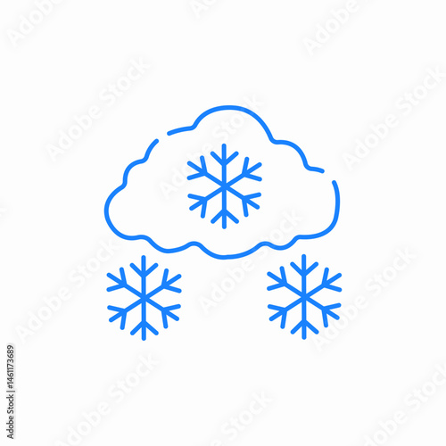 snow storm icon sign vector