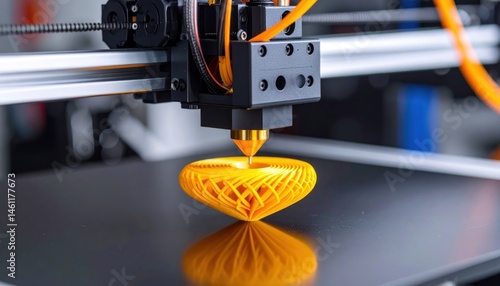 3d Printer Creates Yellow Object