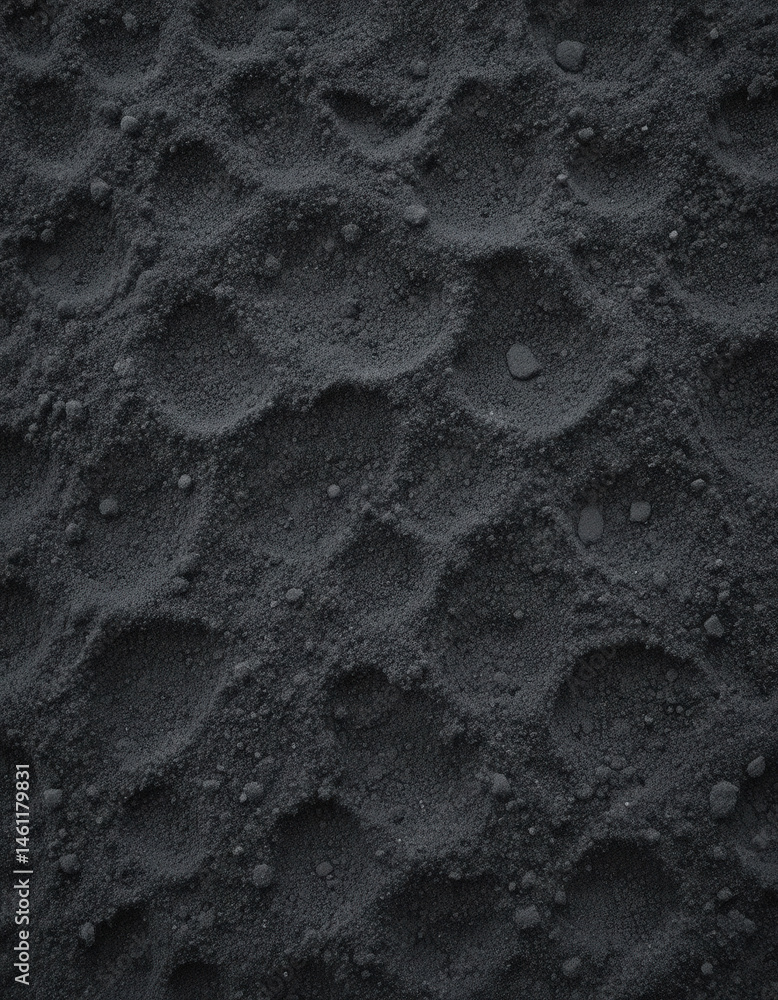 Dark Fertile Soil Surface with Small Stones. Dark Fertile Soil Surface with Small Stones.