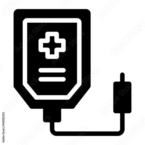  blood transfusion. This is a vector single icon with a solid style. Suitable for any purpose, such as website design, mobile app design, logo design, pattern design, etc.