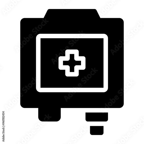 blood bag. This is a vector single icon with a solid style. Suitable for any purpose, such as website design, mobile app design, logo design, pattern design, etc.