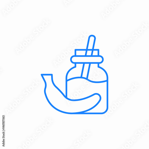 baby bottle banana icon sign vector