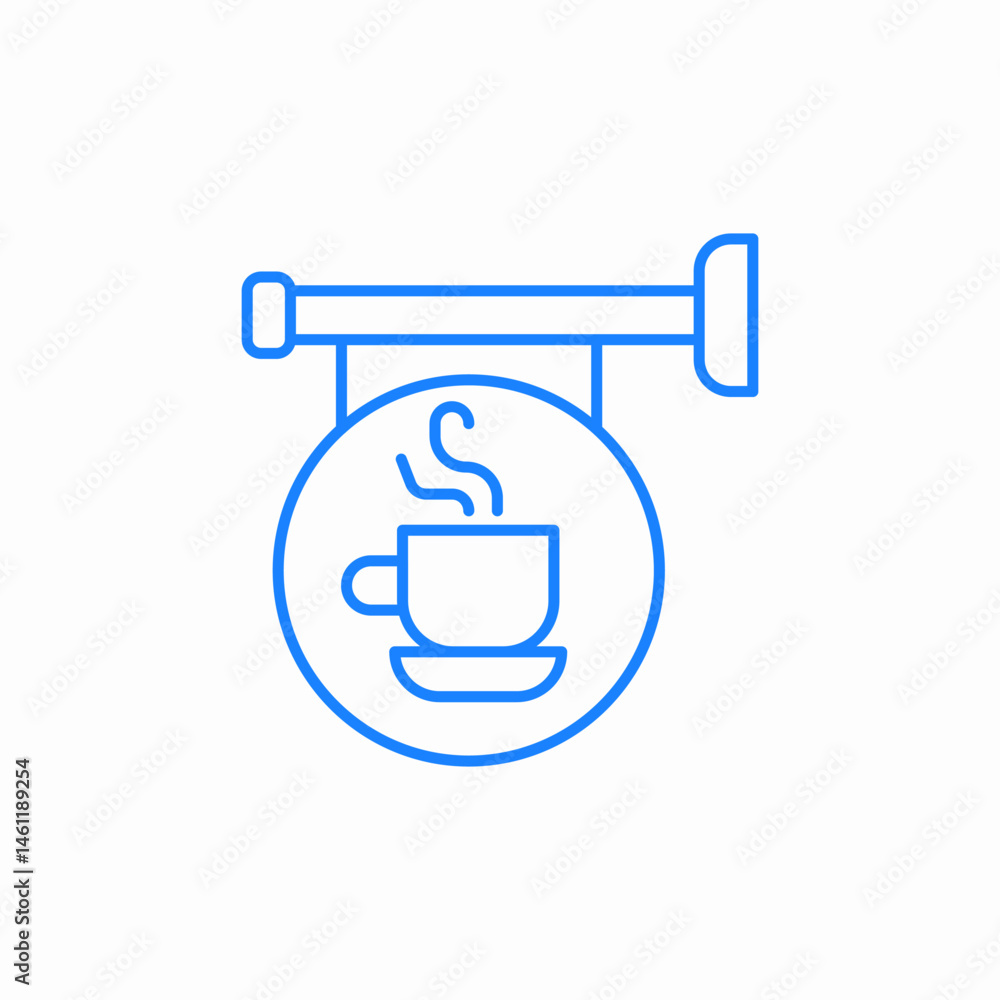 coffee shop sign icon sign vector coffee shop sign icon sign vector