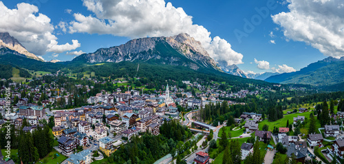 View of the Dolomites, Pozza di Fassa, Val di Fassa, Italy