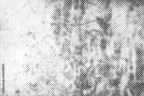 Abstract grunge halftone pattern black dost texture on white background