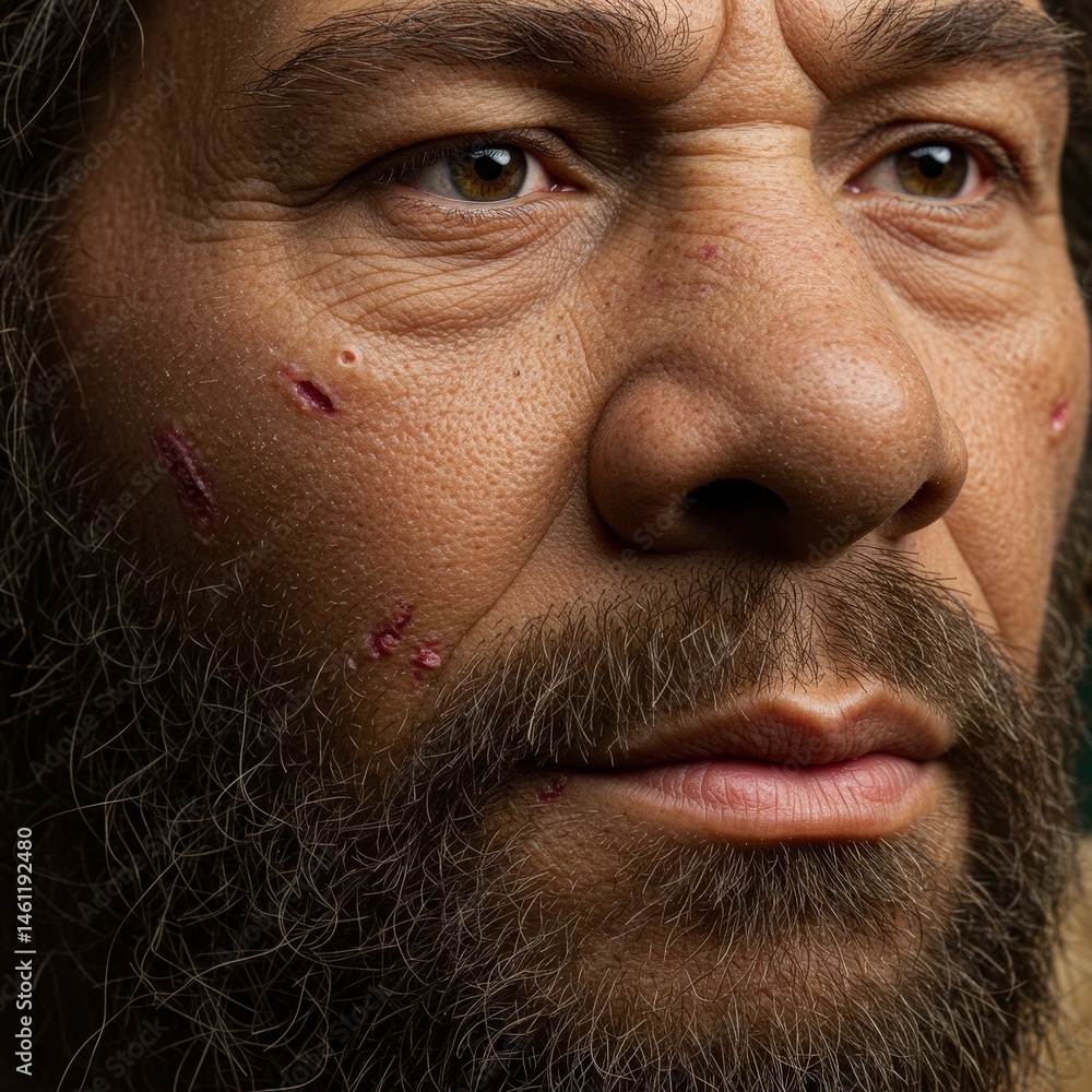 Obraz premium Closeup portrait of a man with a beard