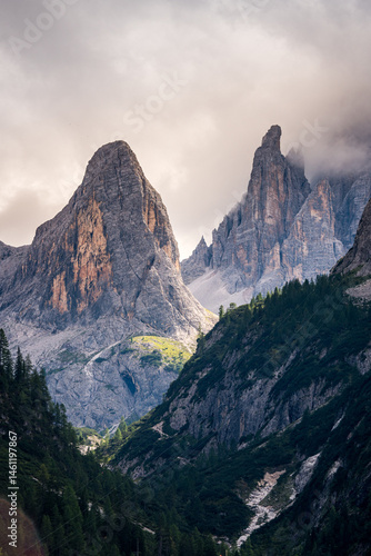 View of the Fiscalina Valley, Sesto, Italy