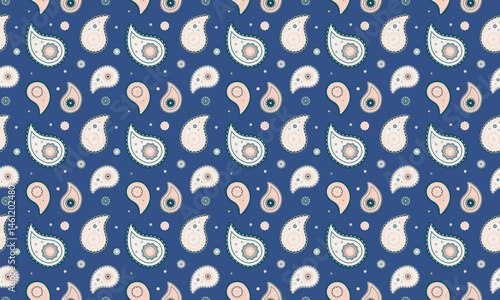 Oriental fabric with chic arabic. Textile paisley a repeating repeat. Doodle abstract as effortless persian.