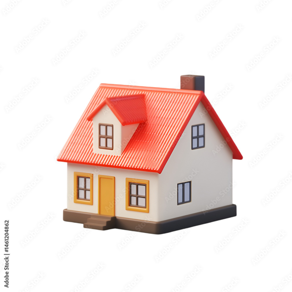 Cute red roof house model home sweet home dream house Cute red roof house model home sweet home dream house