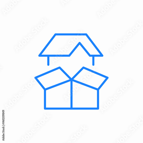house boxes icon sign vector