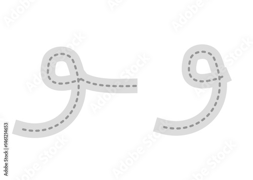Tracing arabic connected letter form. Tracing hijaiyah letter for kids