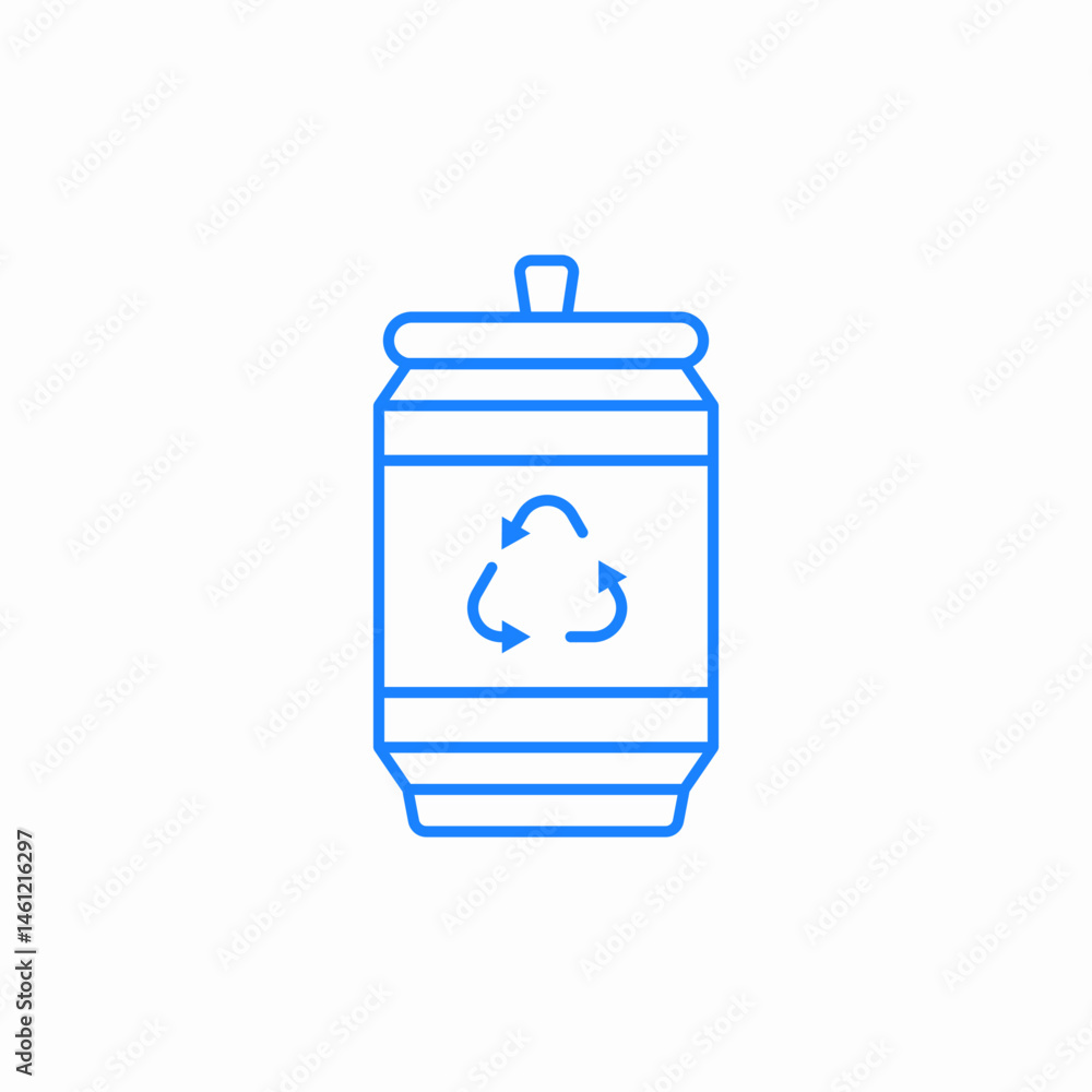 Obraz premium recycle bin icon sign vector