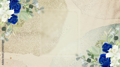 Romantic Flower Title Background For Wedding And Valentine animation v2