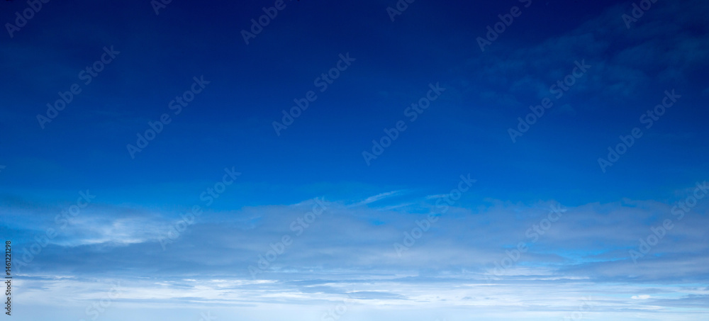 clouds in the blue sky