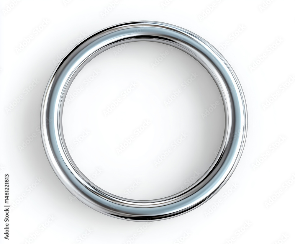 silver ring on white surface silver ring on white surface