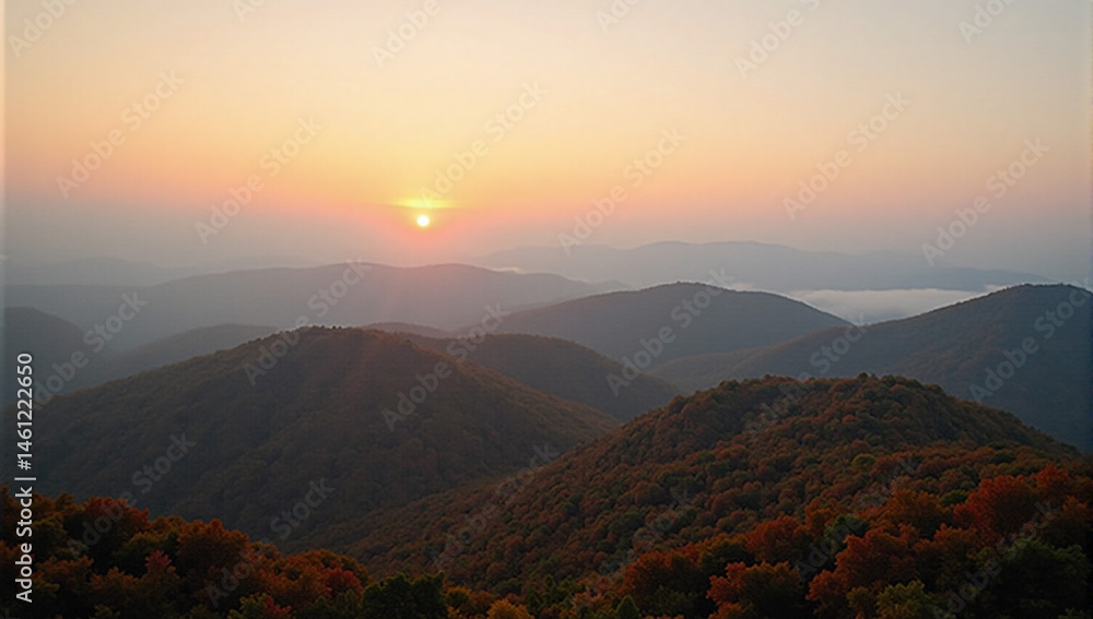 Obraz premium sunrise in the mountains