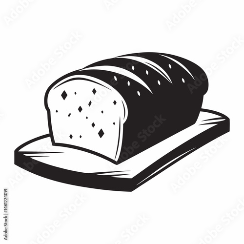 Freshly Baked Bread on a Wooden Cutting Board