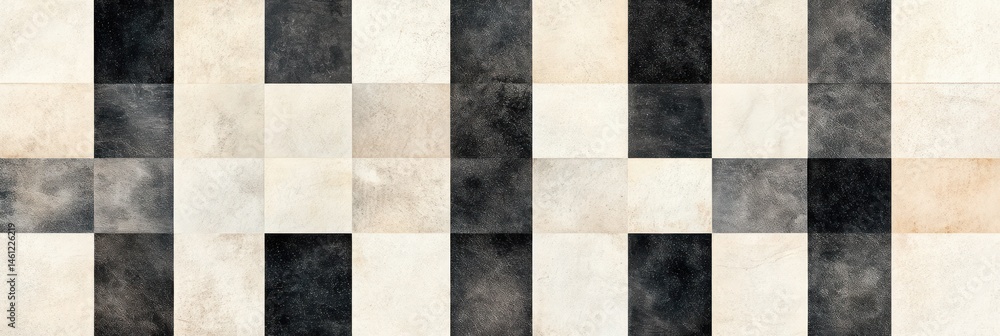 Fototapeta premium Checkered pattern of light and dark squares