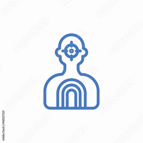 target shooting range icon sign vector