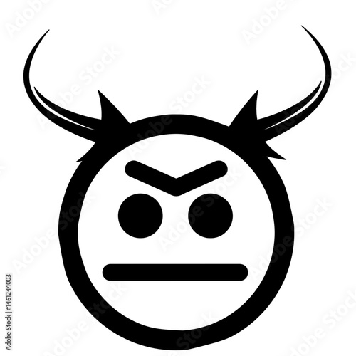 vector illustration of a devil