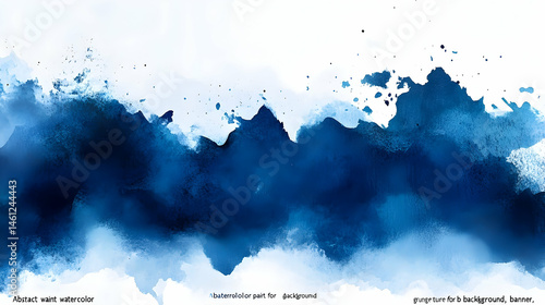 Abstract watercolor painted color design for background use.