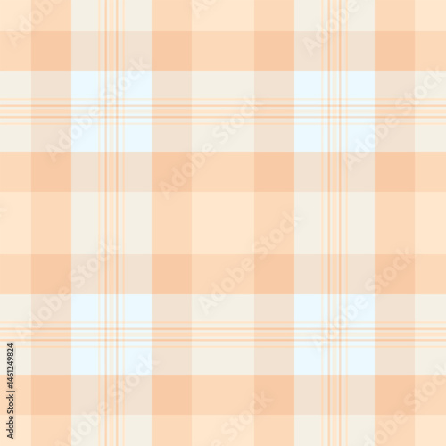 Advertisement fabric check vector, livingroom pattern texture seamless. Sensual background tartan textile plaid in light and linen colors.