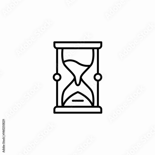 hourglass timer icon sign vector