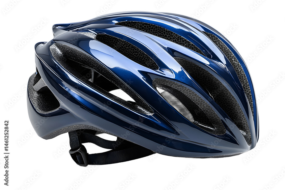 Bicycle helmet with ventilation holes on transparent background, sharp focus, highly detailed photo for outdoor sports and recreation visuals Bicycle helmet with ventilation holes on transparent background, sharp focus, highly detailed photo for outdoor sports and recreation visuals