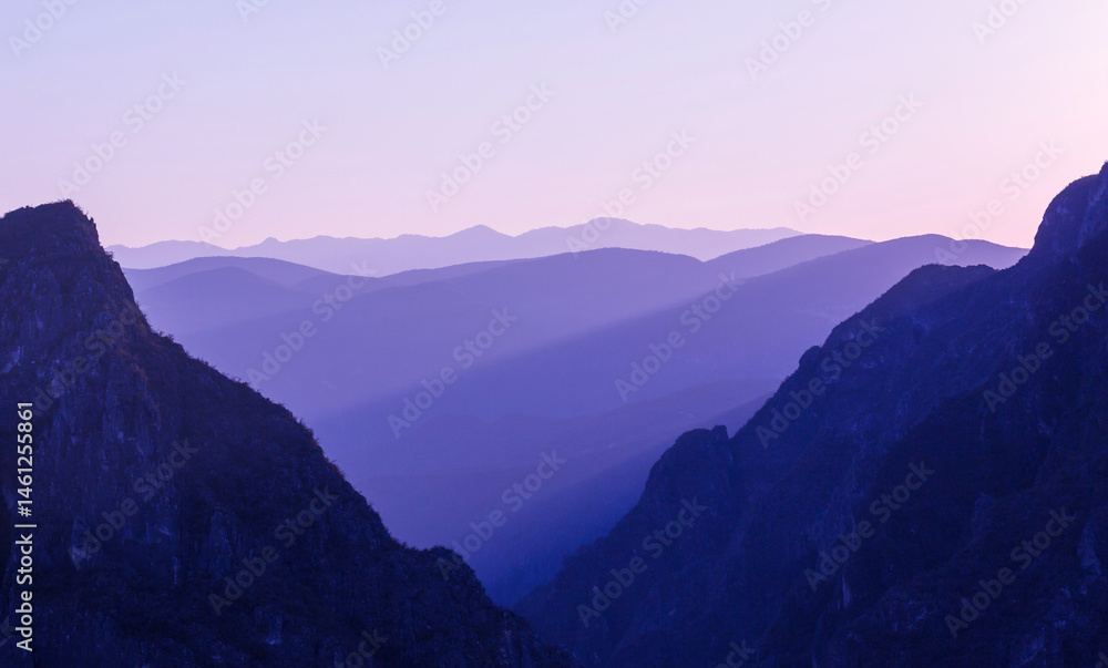 Mountains silhouette