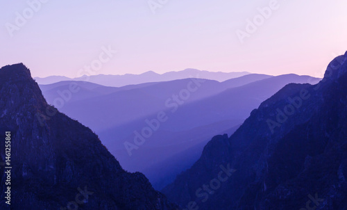 Mountains silhouette