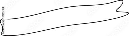 A simple black banner stretches horizontally across a white background.