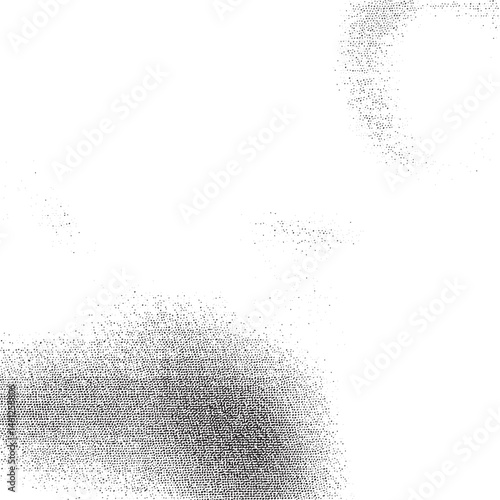 A textured speckled white surface displays a prominent curved shape.
