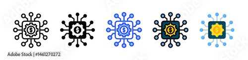 Digital Transformation Icon Collection With Multiple Styles
