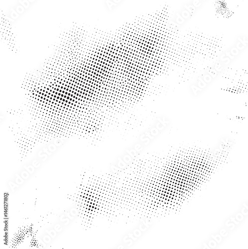 A textured white background composed of numerous small dark dots.