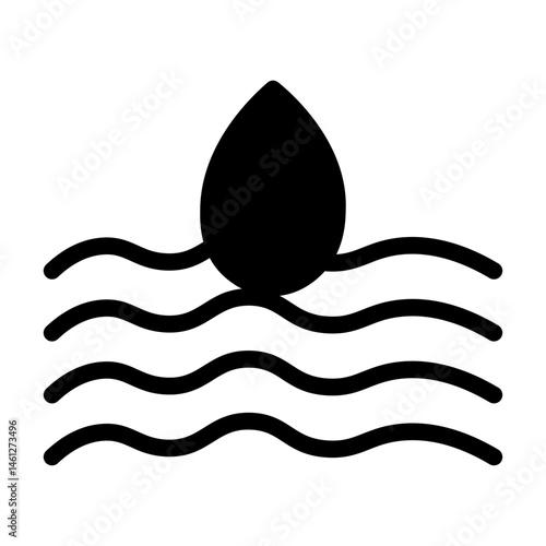 humidity glyph icon